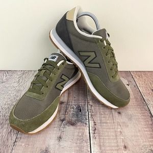 New Balance 501 Casual Sneaker Running Army Olive Green Mens 9.5 2E ML501JNB